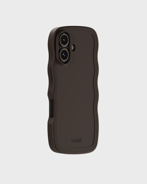 Phone Case Wavy Chocolate iPhone 16