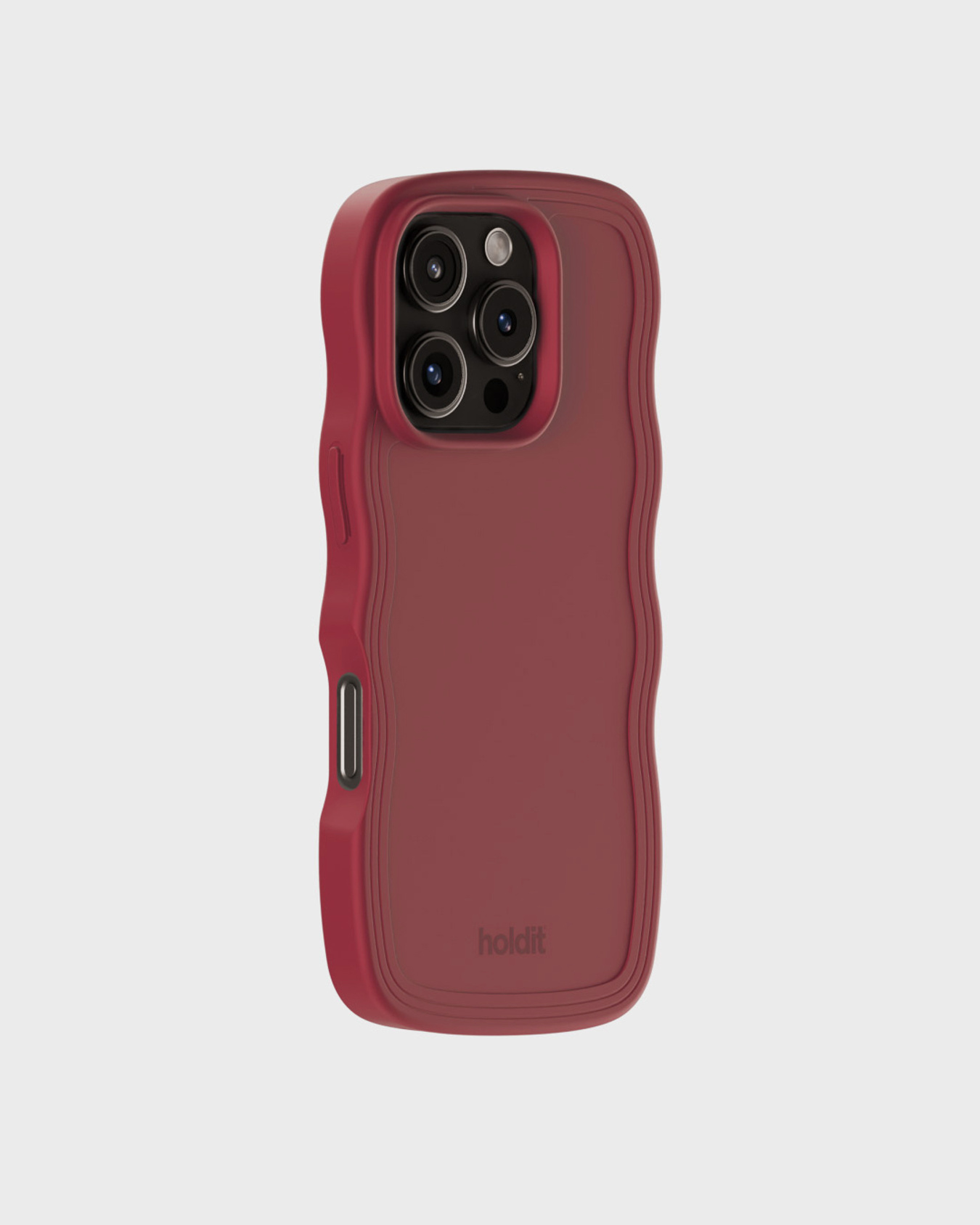 Holdit - iPhone 16 Pro Wavy Case Red Velvet
