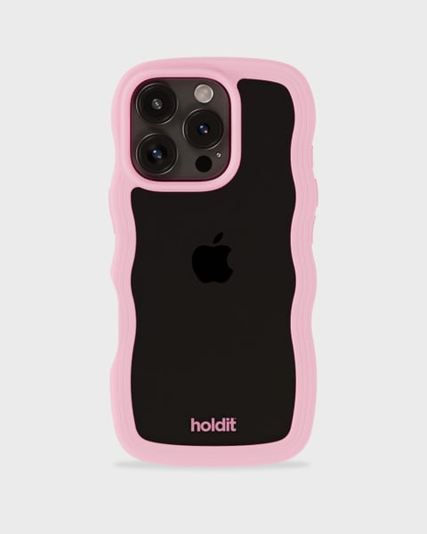 Phone Case Wavy Pink/Transparent iPhone 16 Pro