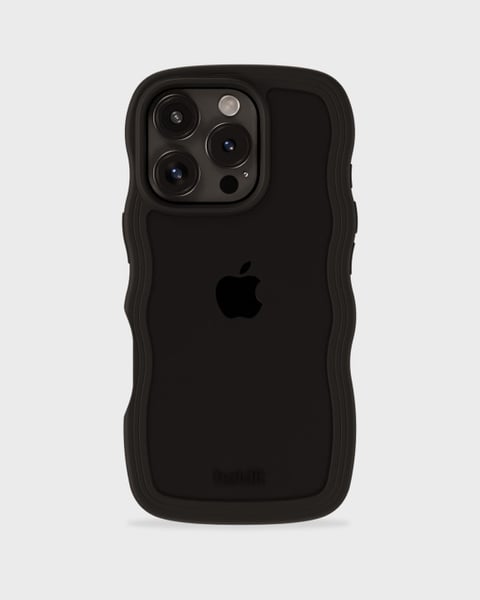Phone Case Wavy Black/Transparent iPhone 16 Pro Max