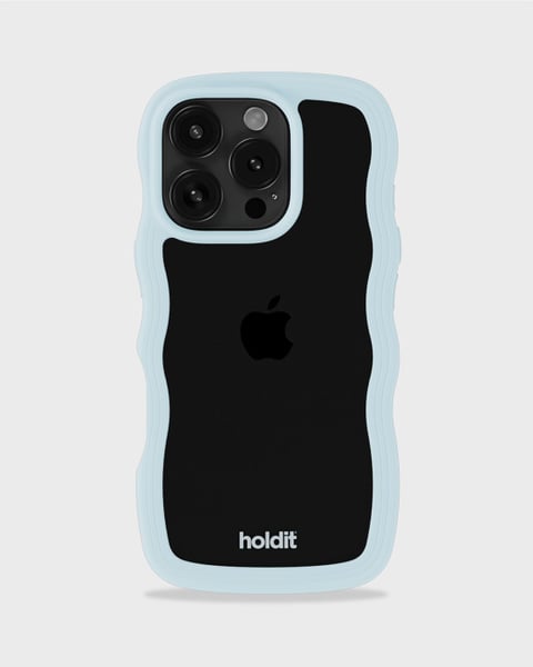 Phone Case Wavy Mineral Blue/Transparent iPhone 16 Pro Max