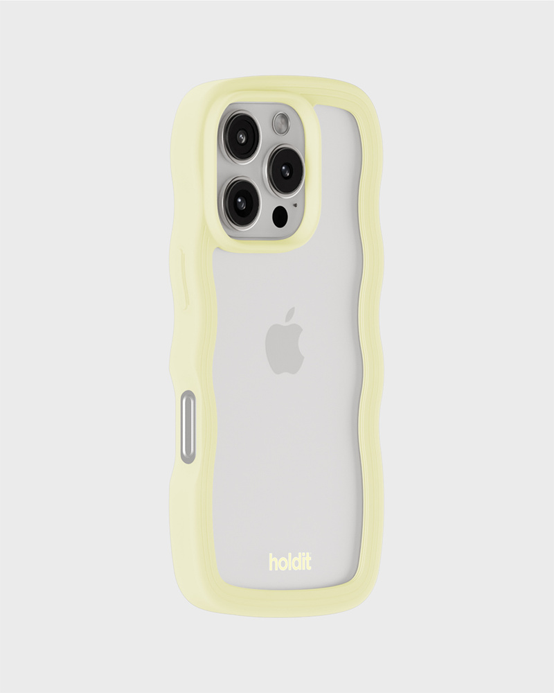 Phone Case Wavy Lemonade/Transparent iPhone 16 Pro Max
