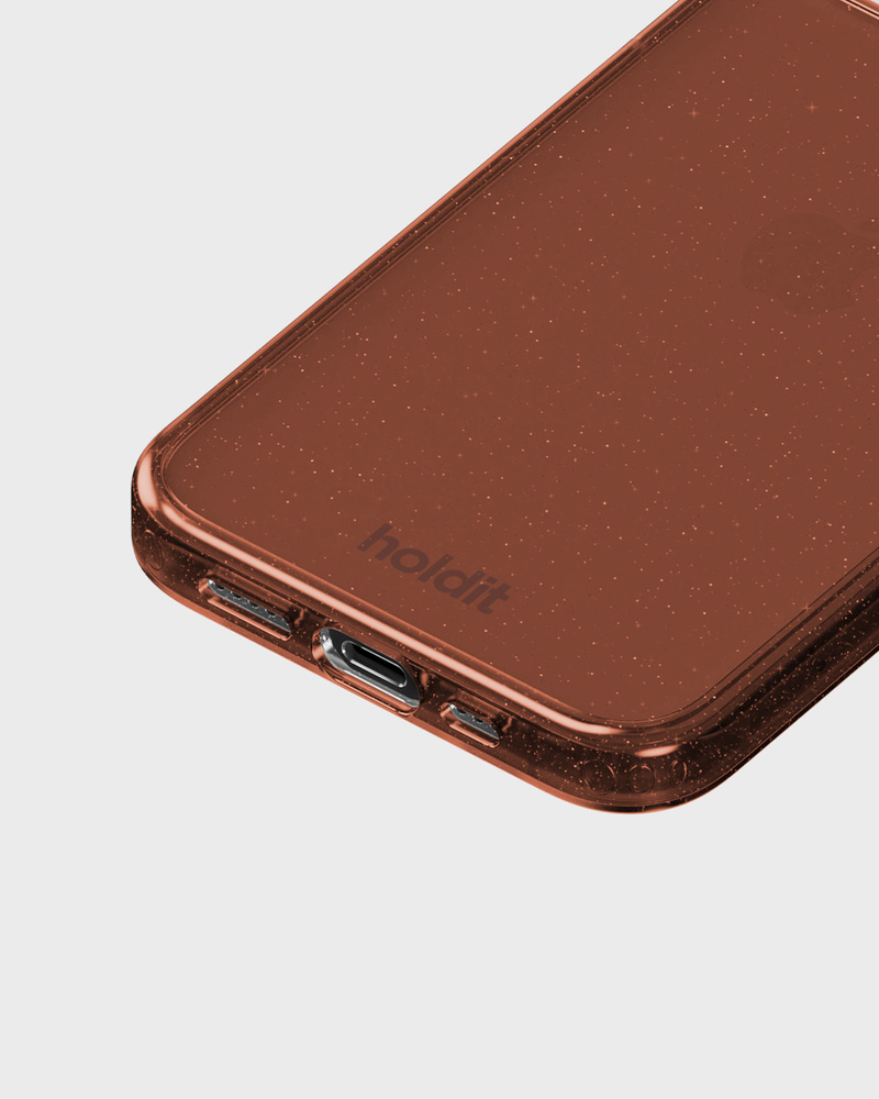Phone Case Glitter Amber iPhone 12 Pro