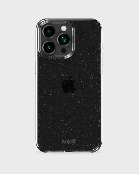 Phone Case Glitter Black iPhone 15 Pro