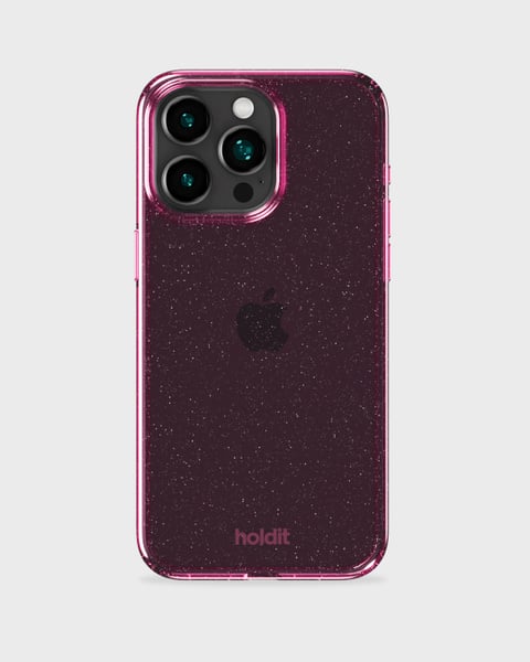 Phone Case Glitter Pink iPhone 15 Pro
