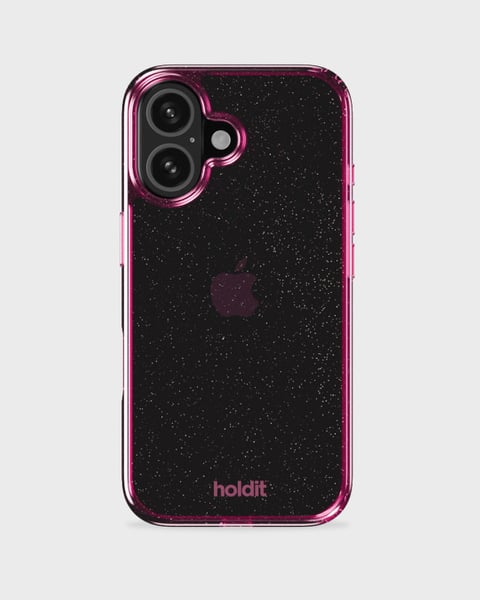Phone Case Glitter Pink iPhone 16