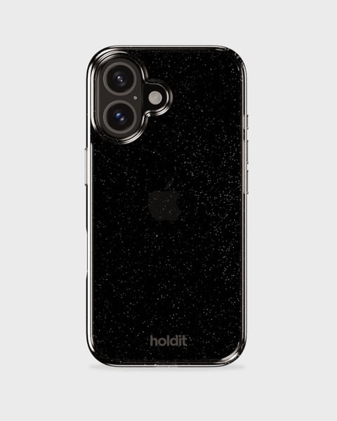 Phone Case Glitter Black iPhone 16