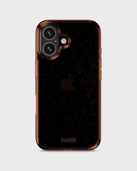 Phone Case Glitter Amber iPhone 16