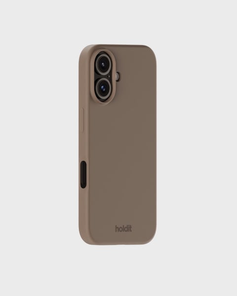 Phone Case Silicone Mocha Brown iPhone 16
