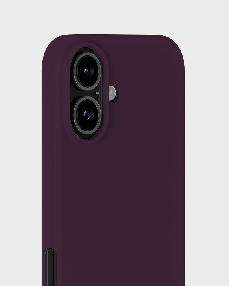 Phone Case Silicone Deep Plum iPhone 16