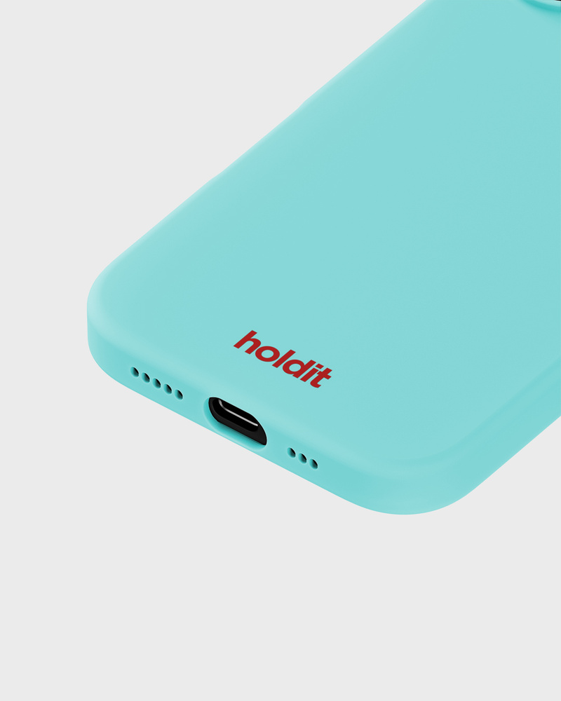 Phone Case Silicone Turquoise iPhone 16