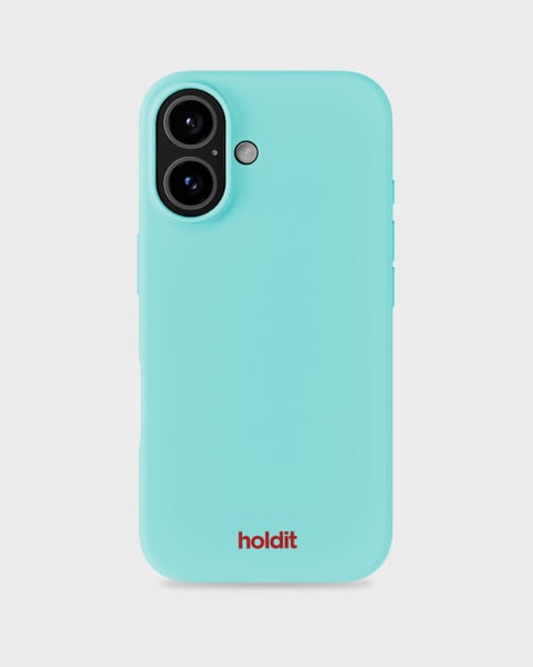 Phone Case Silicone Turquoise iPhone 16