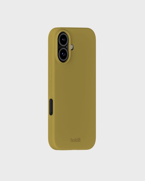 Phone Case Silicone Warm Olive iPhone 16