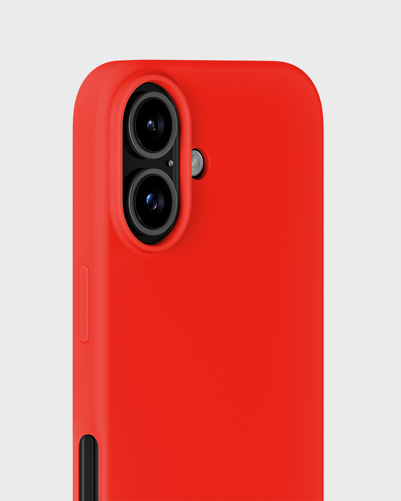 Phone Case Silicone Scarlet Red iPhone 16