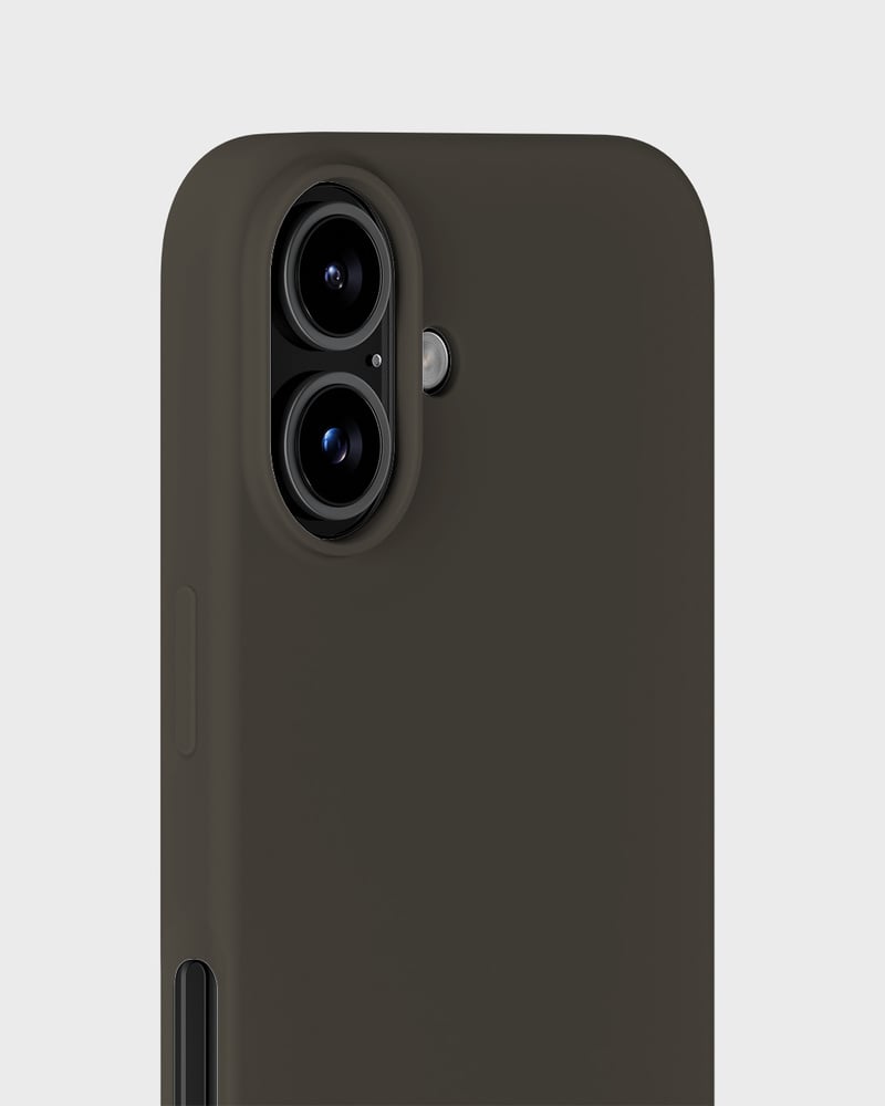 Phone Case Silicone Charcoal iPhone 16