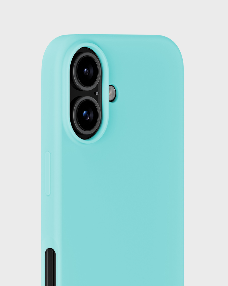 Phone Case Silicone Turquoise iPhone 16