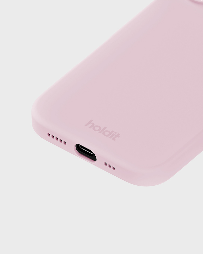 Phone Case Silicone Pale Pink iPhone 16
