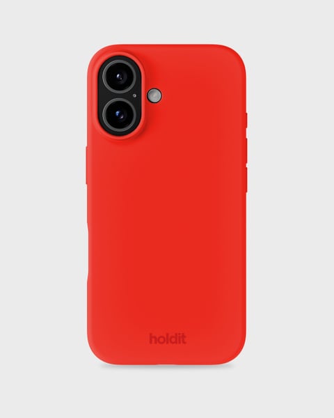 Phone Case Silicone Scarlet Red iPhone 16
