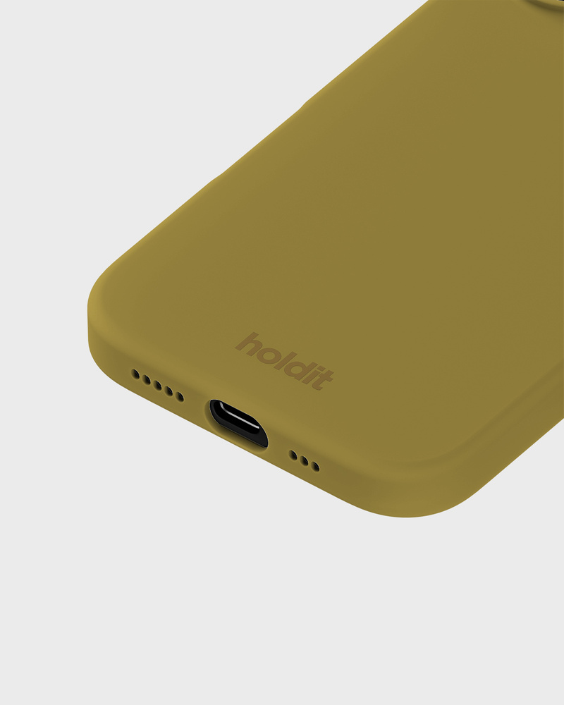 Phone Case Silicone Warm Olive iPhone 16