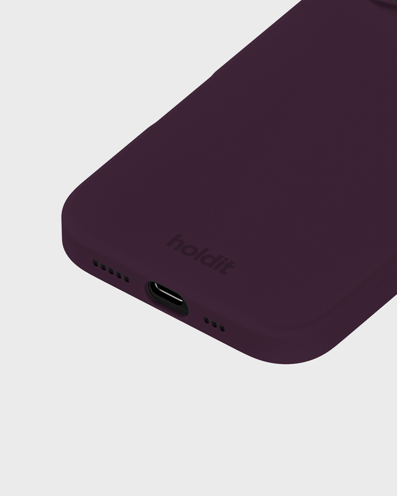 Phone Case Silicone Deep Plum iPhone 16