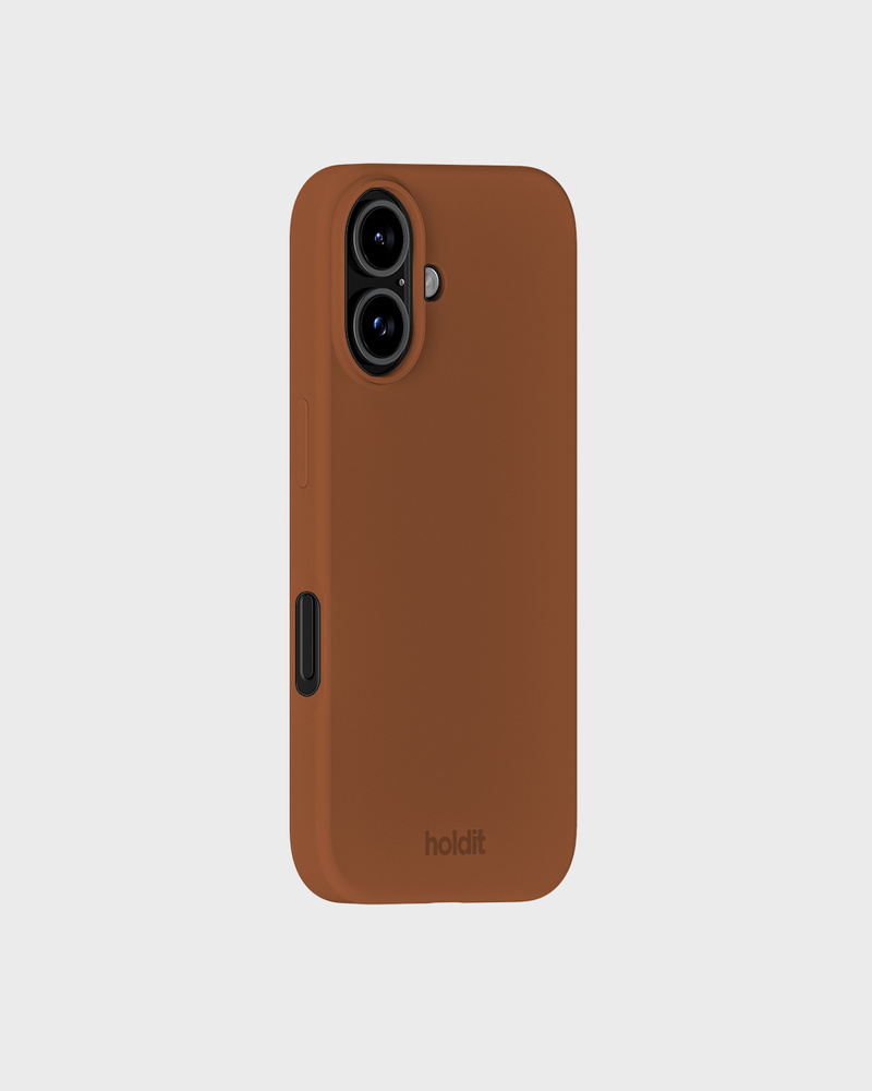 Phone Case Silicone Almond Brown iPhone 16