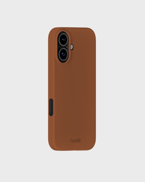 Phone Case Silicone Almond Brown iPhone 16