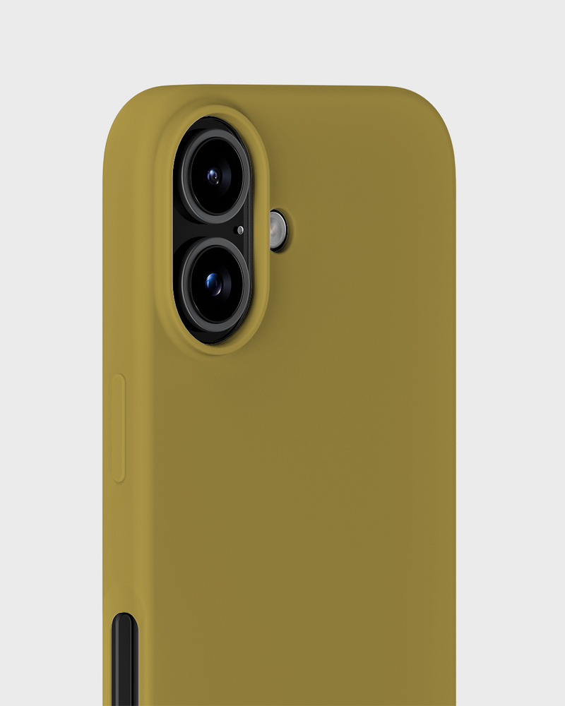 Phone Case Silicone Warm Olive iPhone 16