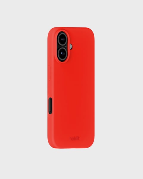 Phone Case Silicone Scarlet Red iPhone 16