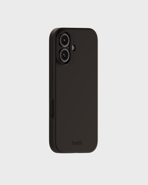 Phone Case Silicone Black iPhone 16 Plus