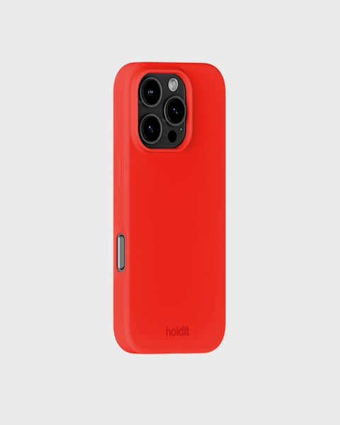 Phone Case Silicone Scarlet Red iPhone 16 Pro