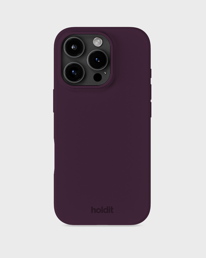 Phone Case Silicone Deep Plum iPhone 16 Pro