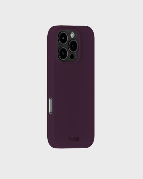 Phone Case Silicone Deep Plum iPhone 16 Pro