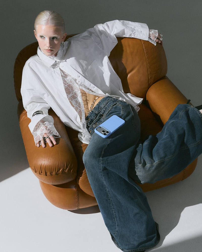 Phone Case Silicone Soft Cobalt iPhone 16 Pro