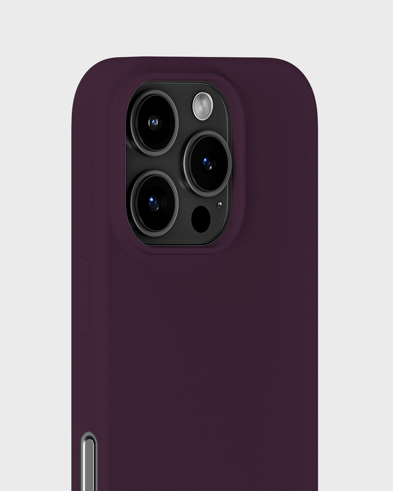 Phone Case Silicone Deep Plum iPhone 16 Pro