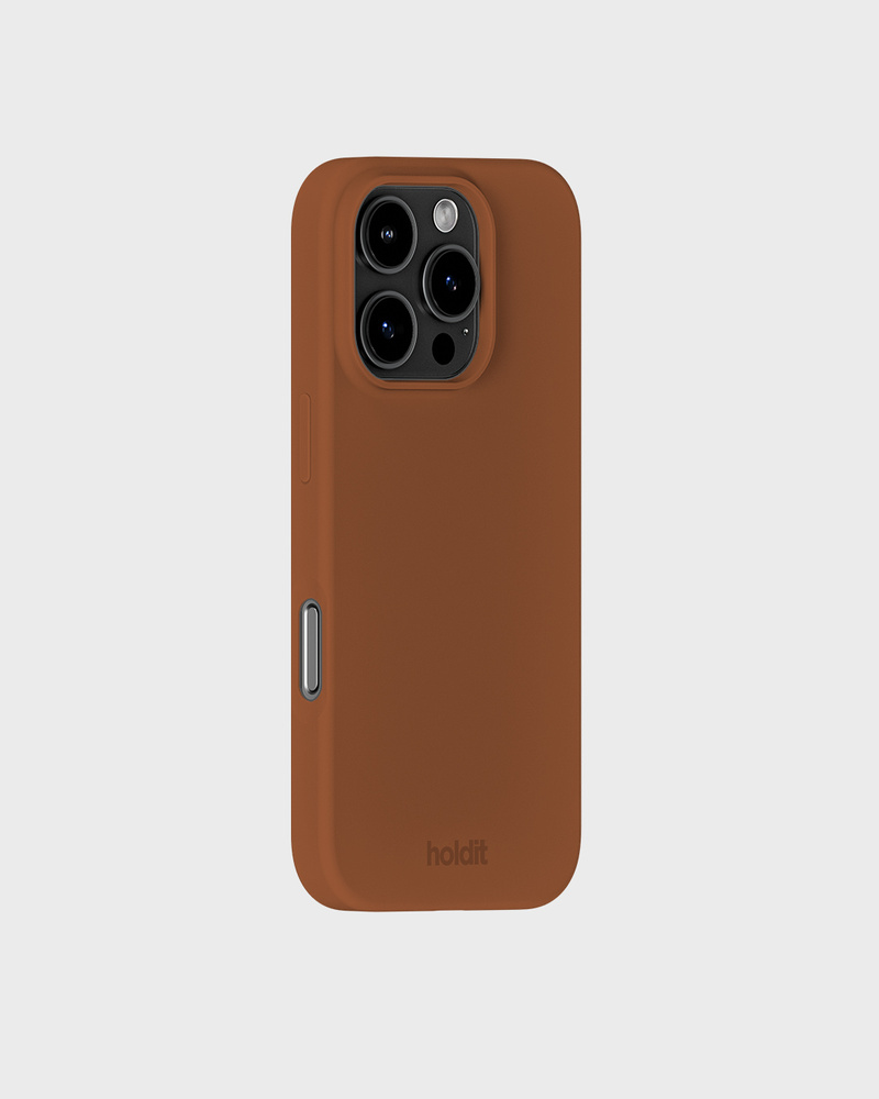 Phone Case Silicone Almond Brown iPhone 16 Pro