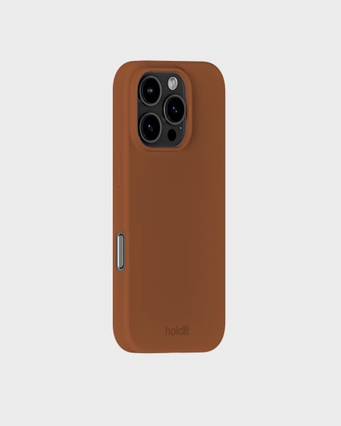 Phone Case Silicone Almond Brown iPhone 16 Pro