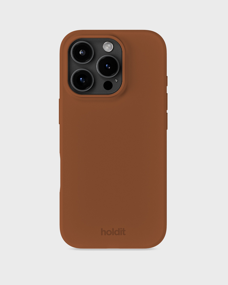 Phone Case Silicone Almond Brown iPhone 16 Pro