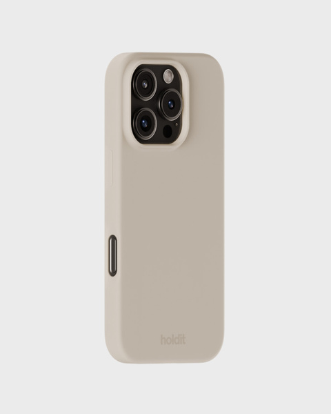 Phone Case Silicone Light Beige iPhone 16 Pro