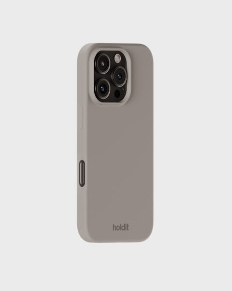 Phone Case Silicone Taupe iPhone 16 Pro