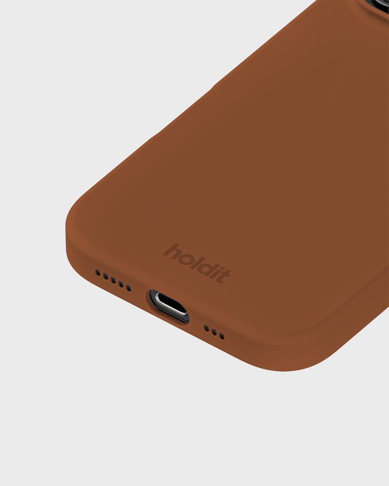 Phone Case Silicone Almond Brown iPhone 16 Pro