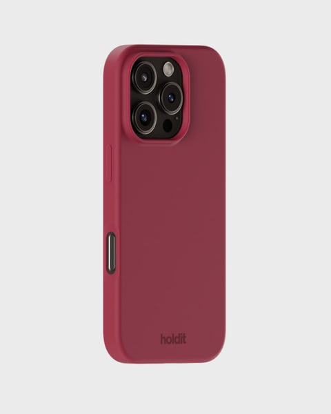 Phone Case Silicone Red Velvet iPhone 16 Pro