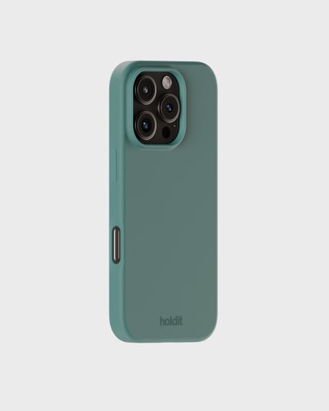 Phone Case Silicone Moss Green iPhone 16 Pro