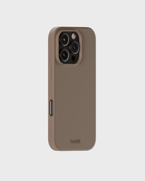 Phone case silicone Mocha Brown iPhone 16 Pro Max