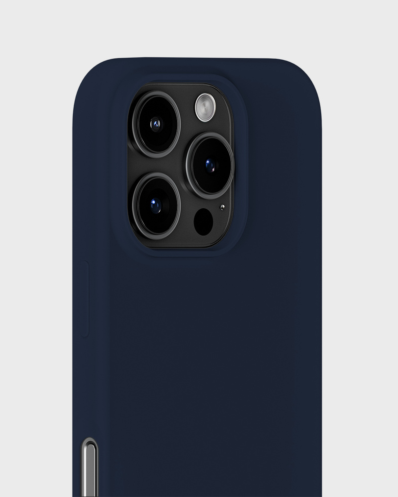 Phone Case Silicone Midnight Blue iPhone 16 Pro Max