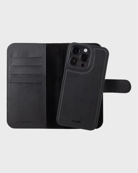 Wallet Case Magnet Black iPhone 16 Pro