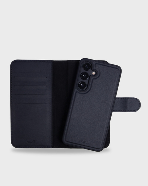 Wallet Case Magnet Black Galaxy S25+