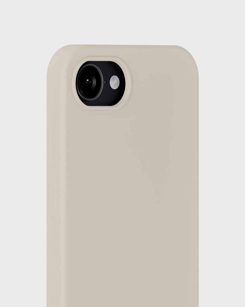 Phone Case Silicone Light Beige iPhone 17e