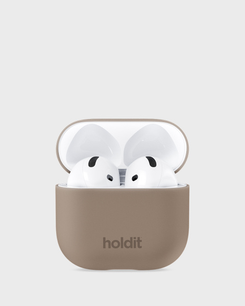 Silicone Case Mocha Brown Airpods 4
