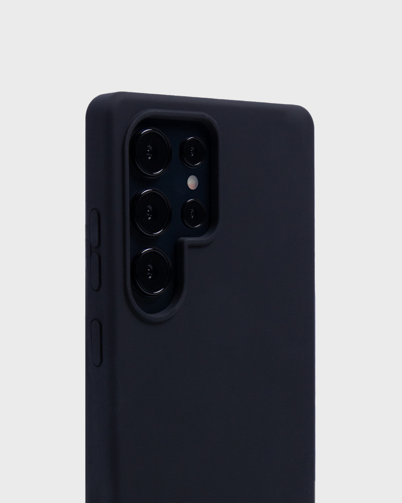 Phone Case Silicone Black Galaxy S25 Ultra