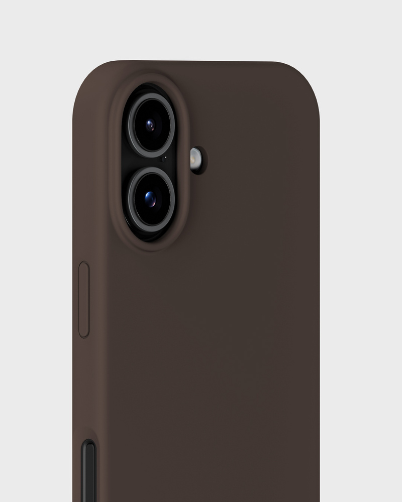 Phone Case Silicone Chocolate iPhone 17